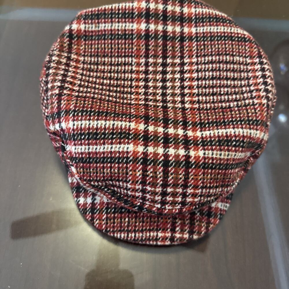 Vintage 1930s Style Plaid Berret Hat